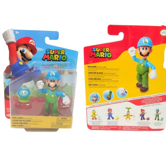 Super Mario Donkey Kong Bananas Luigi Super Mushroom Ice Flower Figures NEW - Picture 15 of 15
